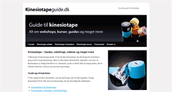 Desktop Screenshot of kinesiotapeguide.dk