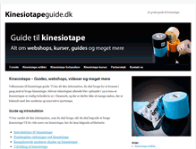Tablet Screenshot of kinesiotapeguide.dk